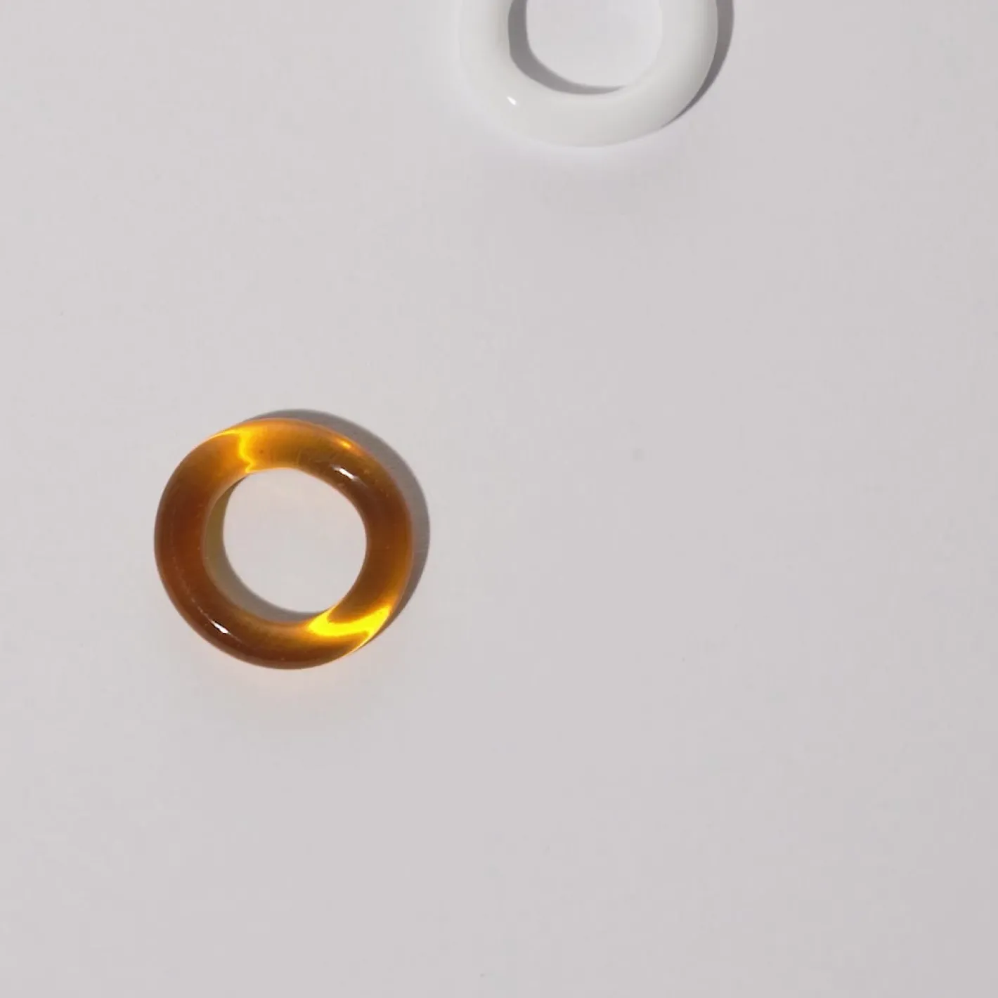 Best STILNEST Anello Murano Glas Weiß