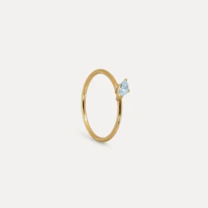 Cheap STILNEST Aquamarin Navette Solitär Ring