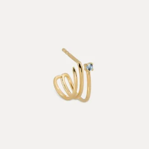 Online STILNEST Aquamarin Trine Huggies Ohrringe - Single