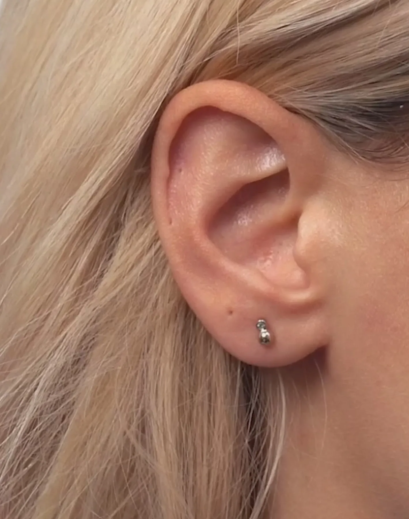 Hot STILNEST Aquamarin Two Dots Ohrstecker Ohrringe | 585 Gold