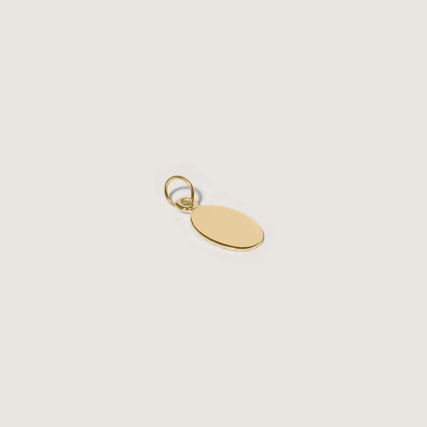 Cheap STILNEST Biscuit Tag Anhänger - Oval | 585 Gold