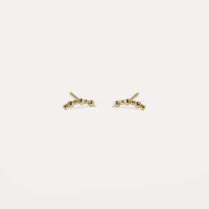 New STILNEST Bubble Bar Ohrstecker Ohrringe | 585 Gold