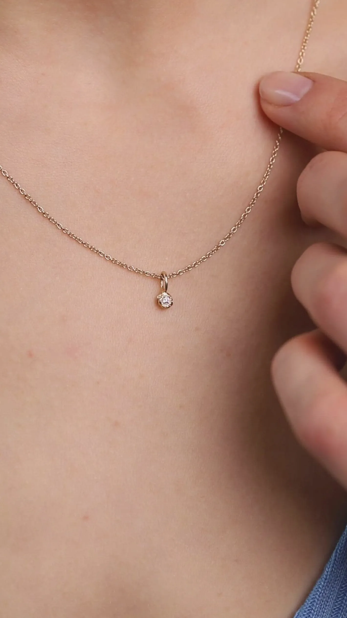 Hot STILNEST Diamant Mater Anhänger | 585 Gold