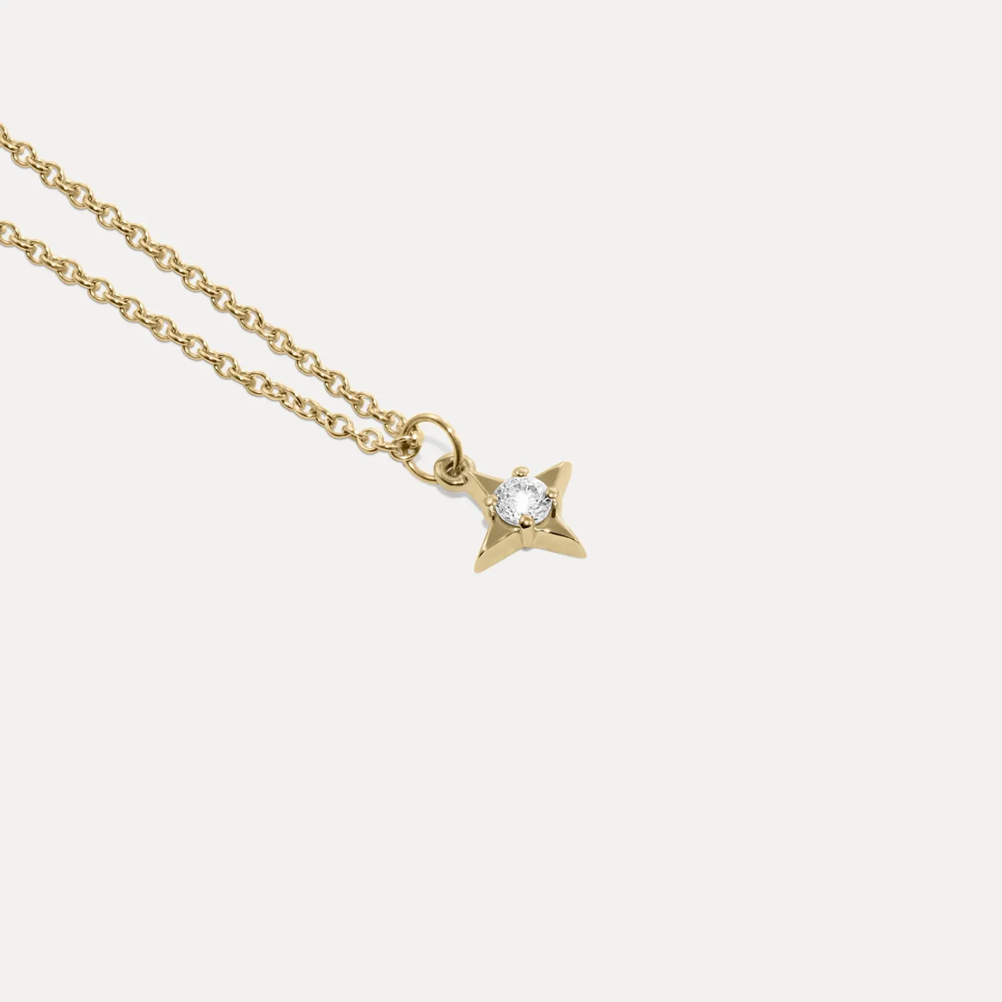 Clearance STILNEST Diamant Stella Star Anhänger | 585 Gold