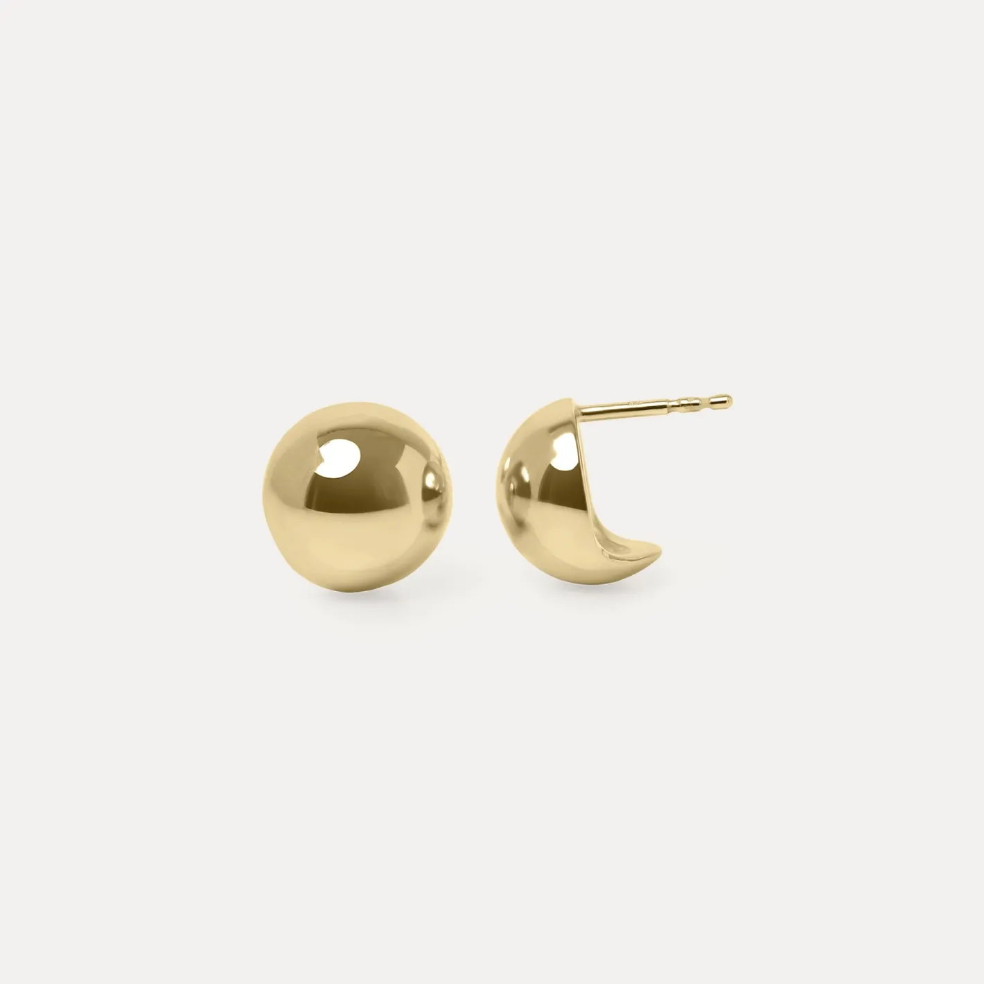 Online STILNEST Dome Ohrstecker Ohrringe | 585 Gold