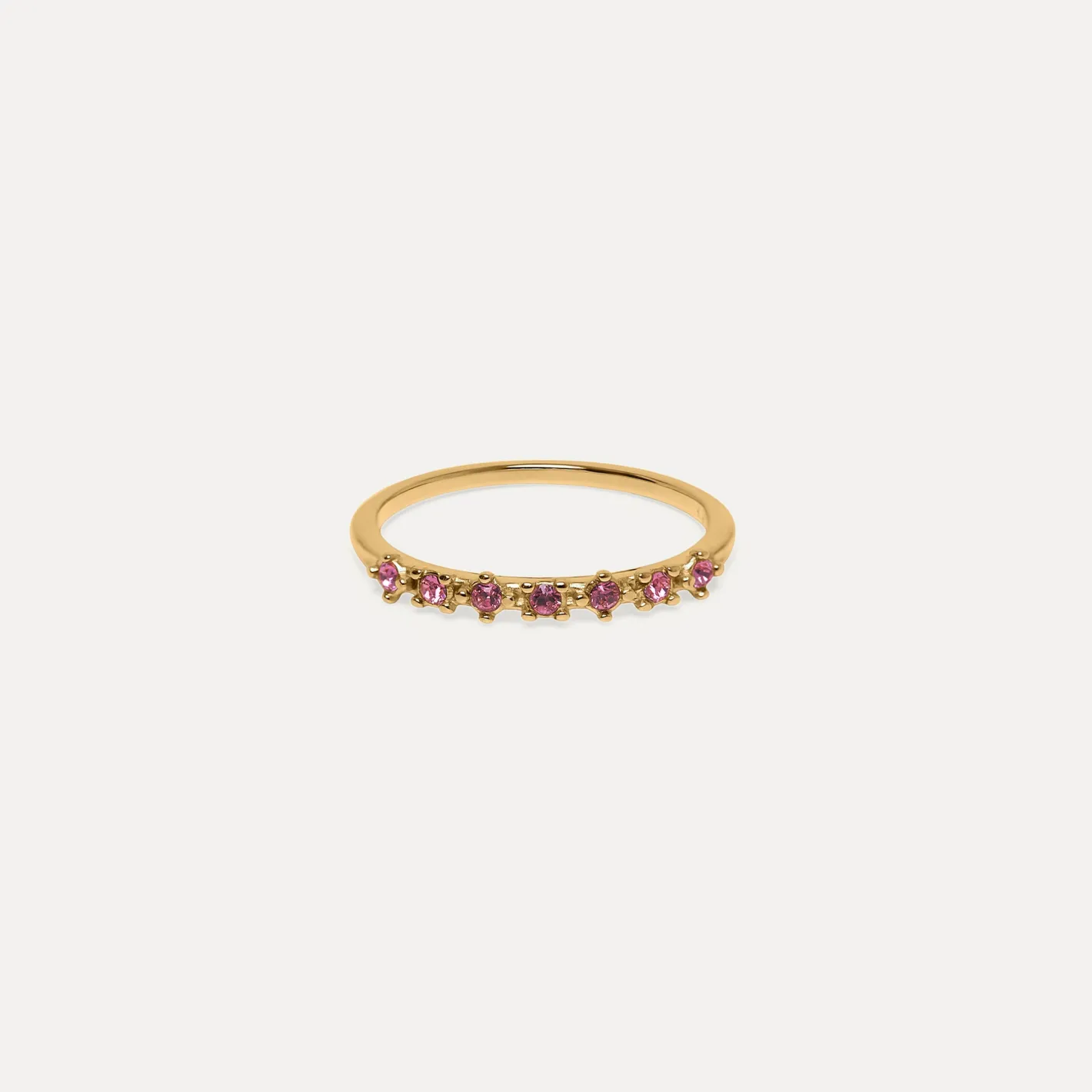 Cheap STILNEST Dunkelrosa Kristalle Color Delight Ring