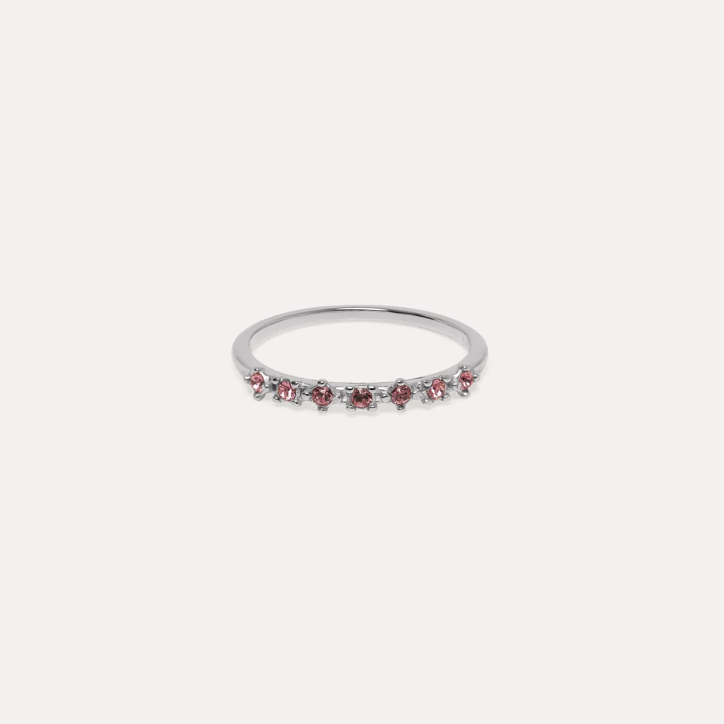 Cheap STILNEST Dunkelrosa Kristalle Color Delight Ring