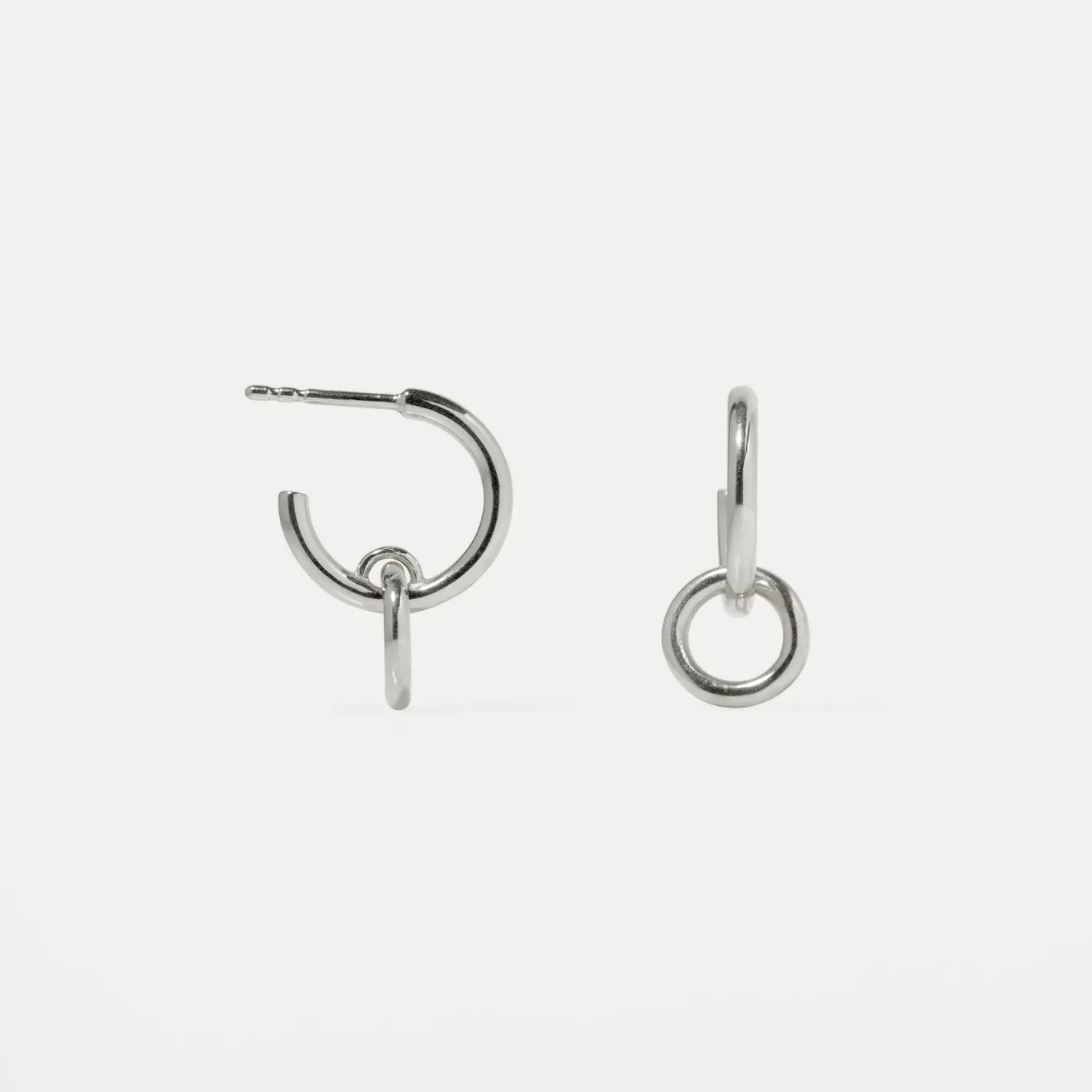 Fashion STILNEST Duo Creolen Ohrringe