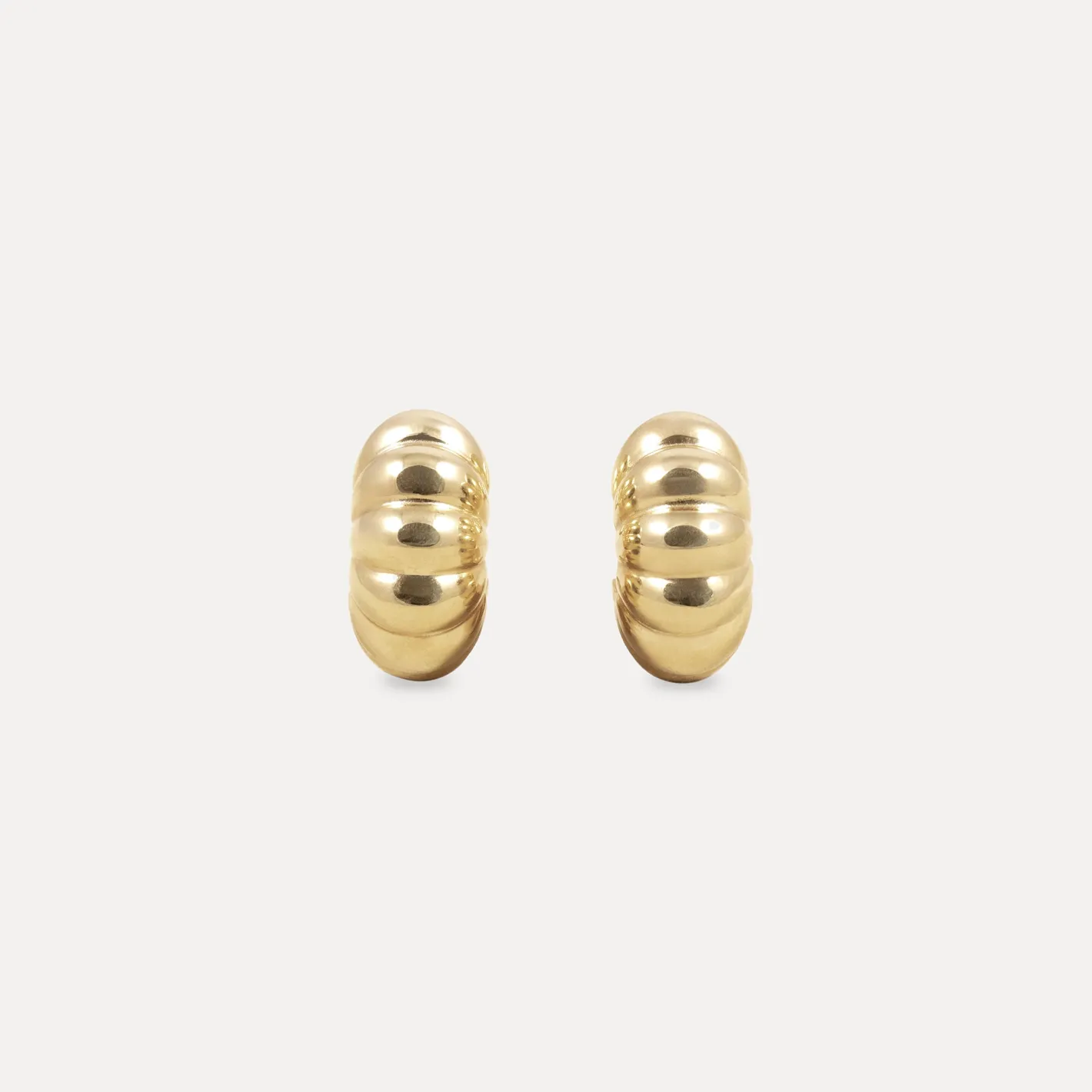 Shop STILNEST Eden Citrus Tangerine Huggies | 585 Gold