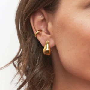 New STILNEST Eden Pear Creolen Ohrringe | 585 Gold