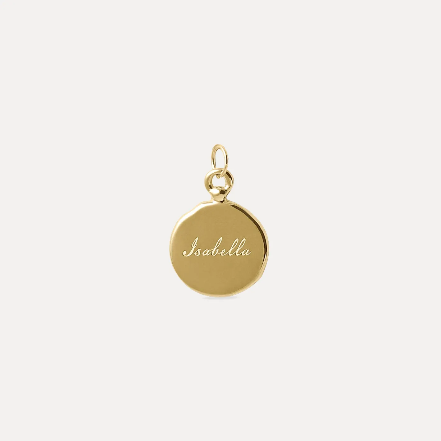 Best Sale STILNEST Engravable Fluid Medallion Anhänger | 585 Gold - Hochglanz