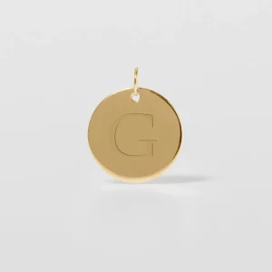 Store STILNEST Engravable Plate Anhänger | 585 Gold
