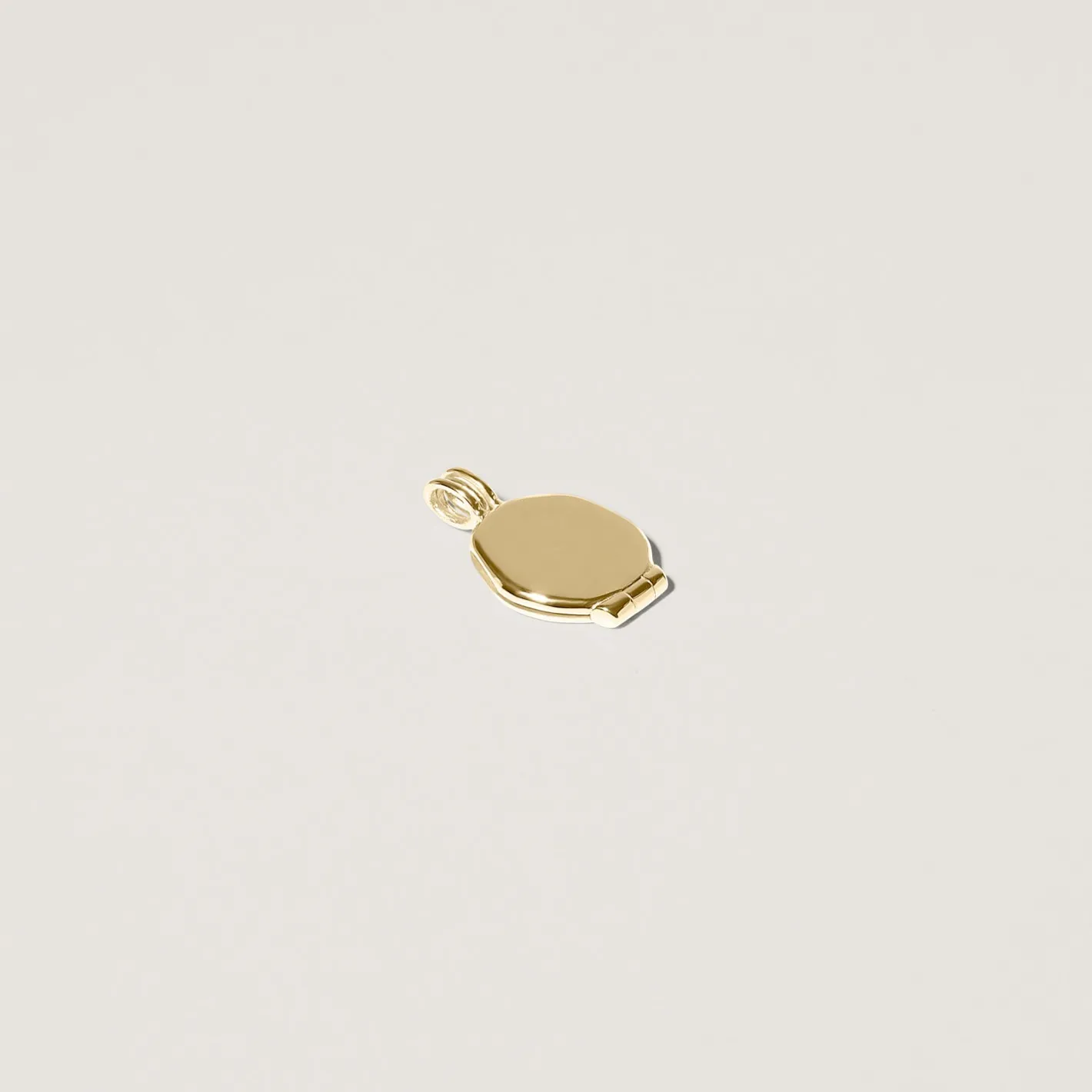 Cheap STILNEST Engravable Seal Medaillon Anhänger | 585 Gold