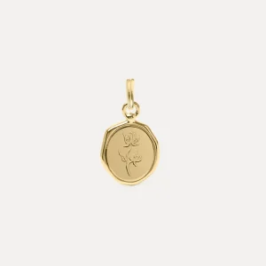 Clearance STILNEST Floral Medaillon Anhänger | 585 Gold