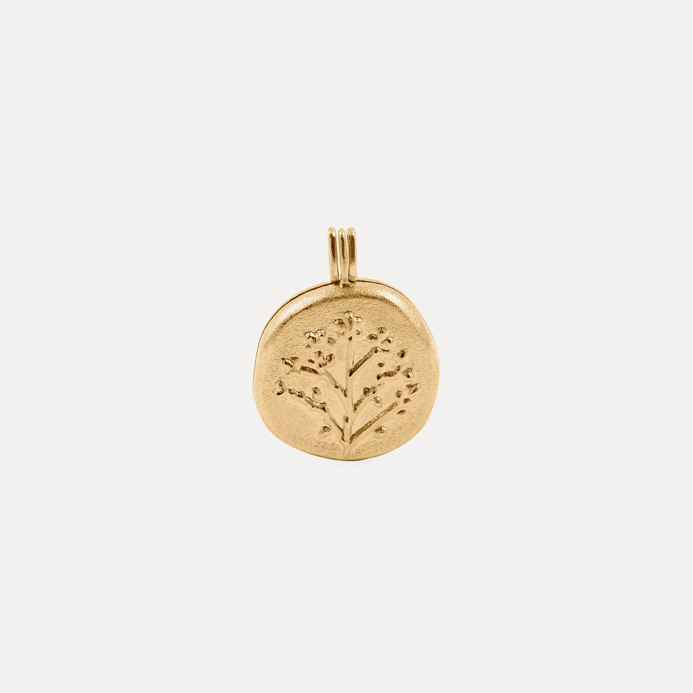 Clearance STILNEST Floral Medaillon Anhänger | 585 Gold