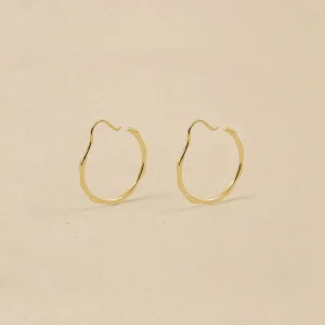 New STILNEST Fluid Creolen Ohrringe | 585 Gold