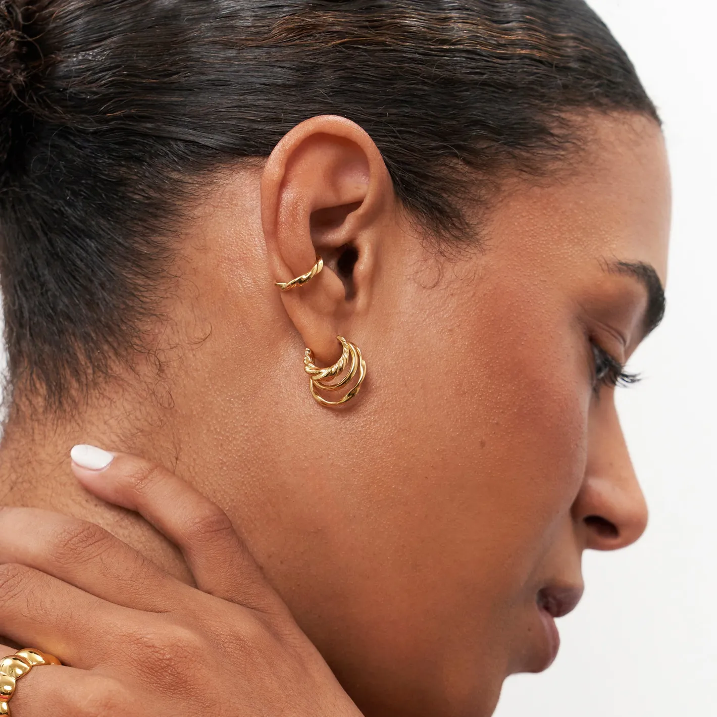 Cheap STILNEST Flux Ear Cuff | 585 Gold