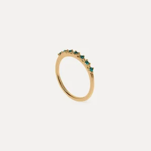 Cheap STILNEST Grüne Kristalle Color Delight Ring
