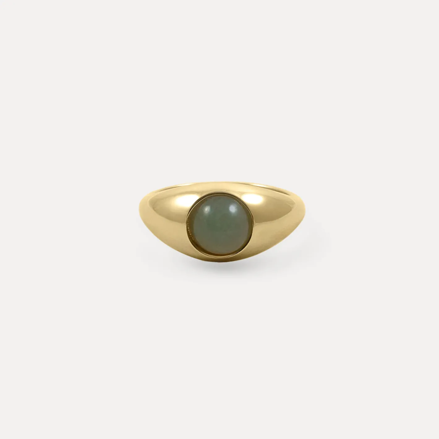 Shop STILNEST Grüner Aventurin Eden Pea Ring | 585 Gold