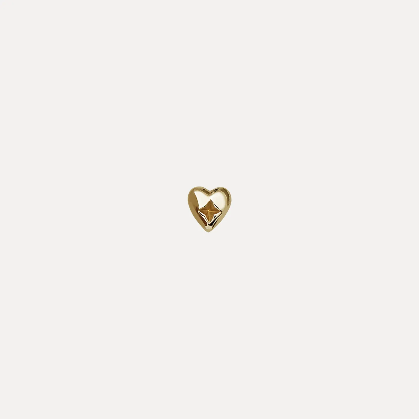 Cheap STILNEST Heart Ohrstecker Ohrringe - Single | 585 Gold