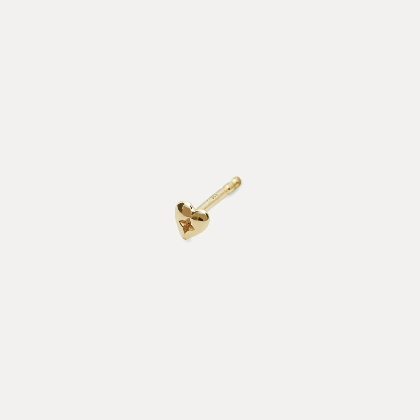 Cheap STILNEST Heart Ohrstecker Ohrringe - Single | 585 Gold