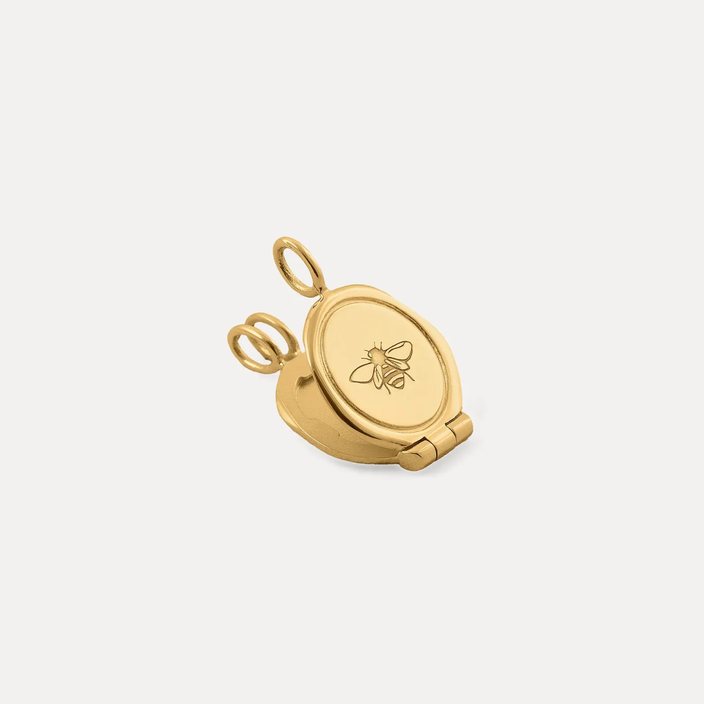 Flash Sale STILNEST Honey Bee Seal Medaillon Anhänger