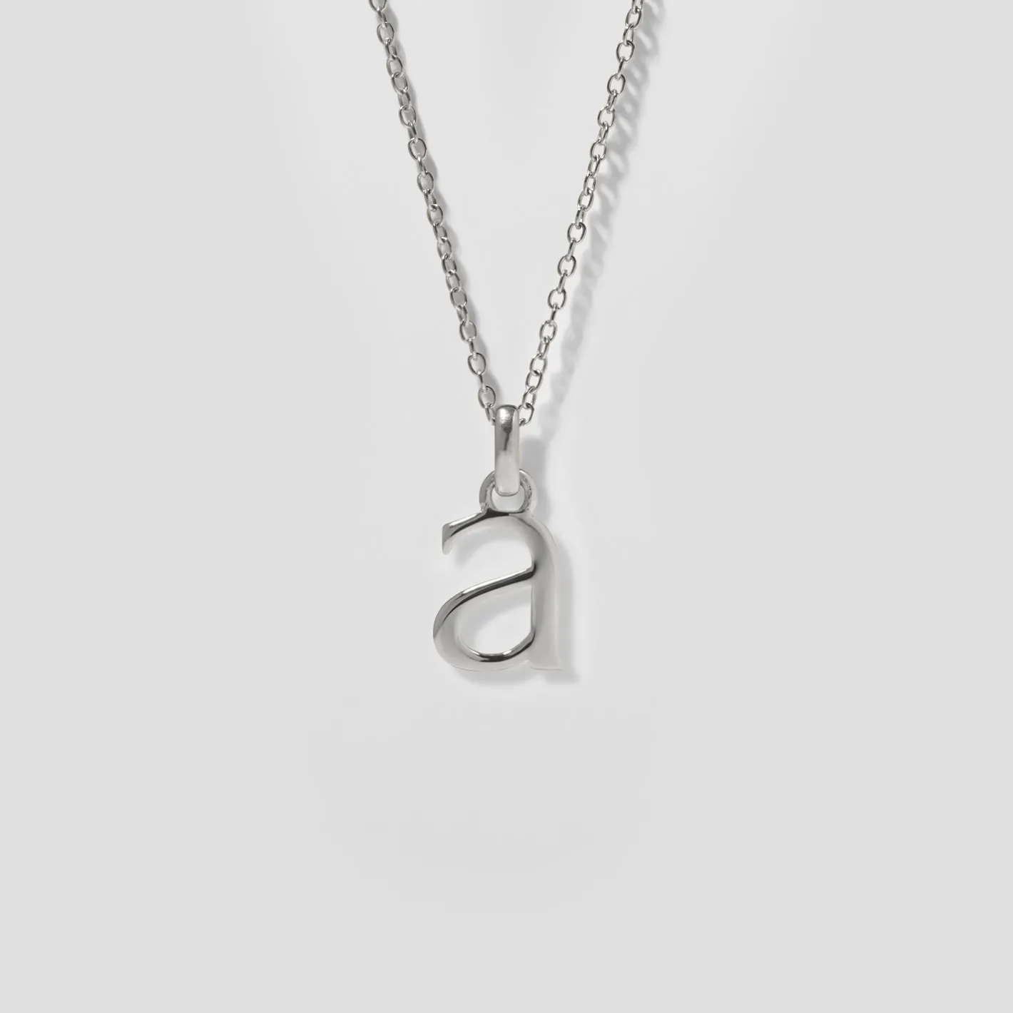 Hot STILNEST Initial mit Ankerkette 925 Silber