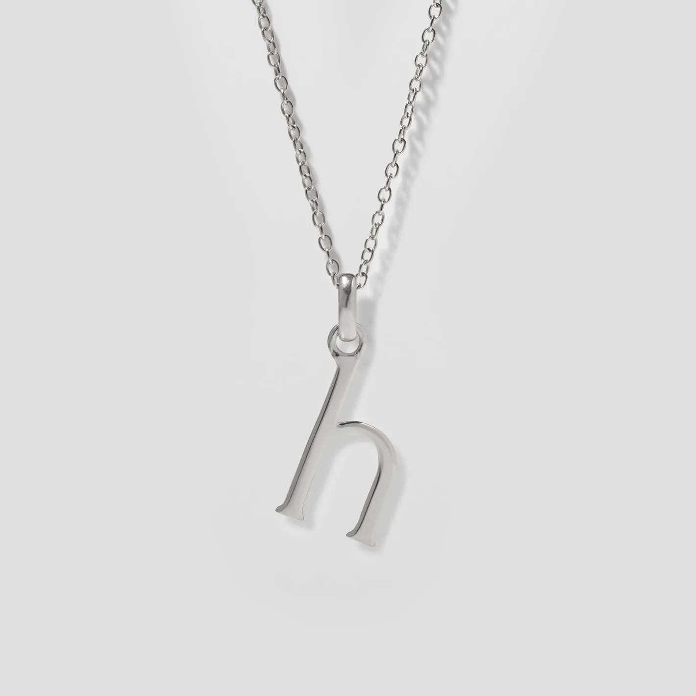 Hot STILNEST Initial mit Ankerkette 925 Silber