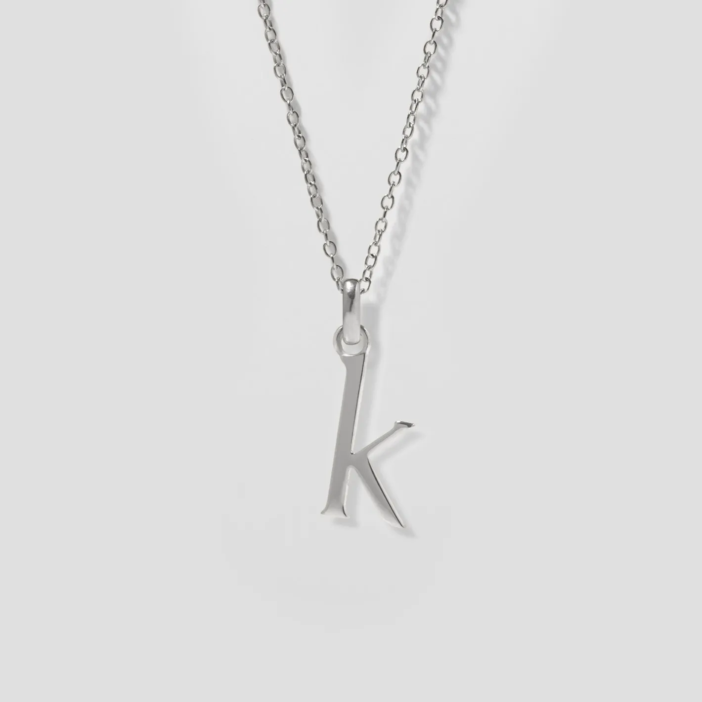 Hot STILNEST Initial mit Ankerkette 925 Silber