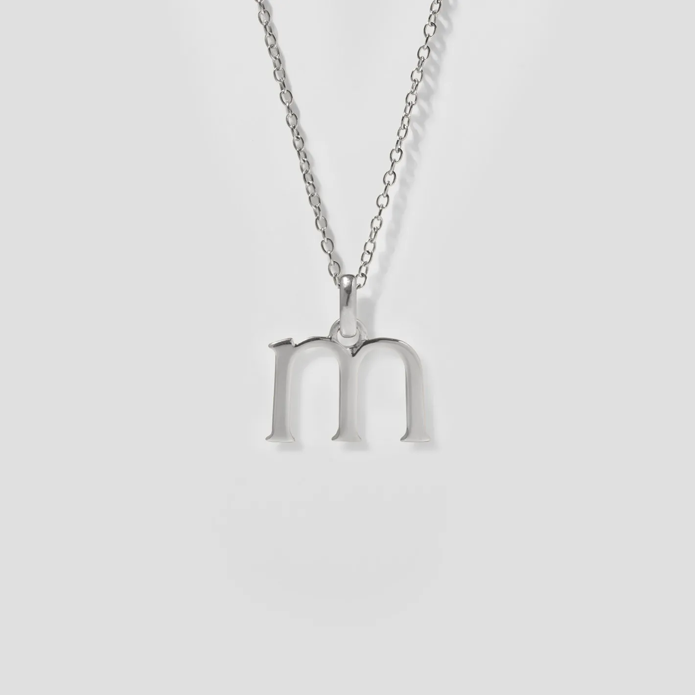 Hot STILNEST Initial mit Ankerkette 925 Silber