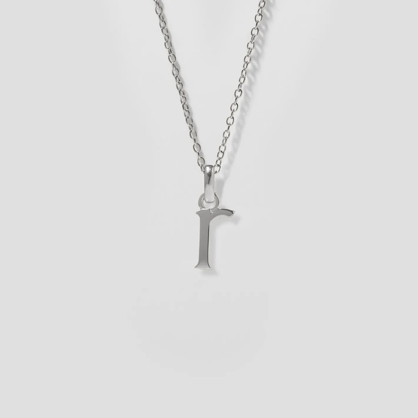 Hot STILNEST Initial mit Ankerkette 925 Silber