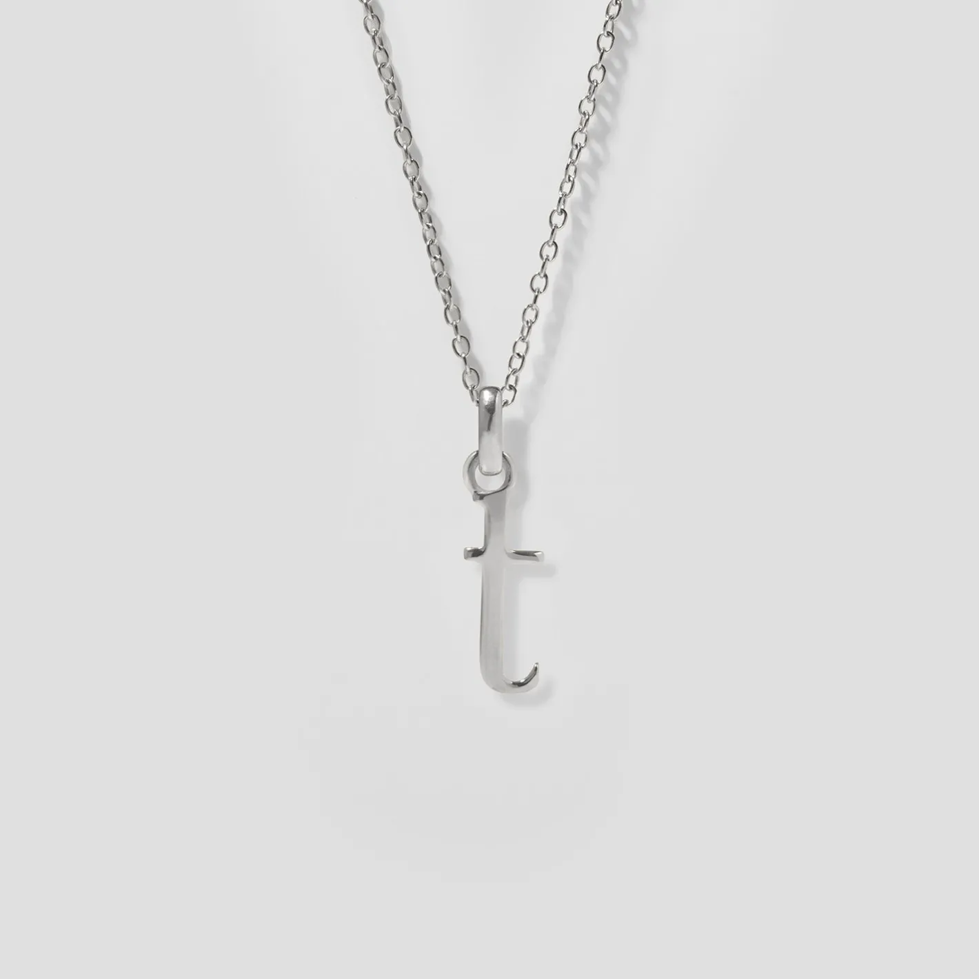 Hot STILNEST Initial mit Ankerkette 925 Silber