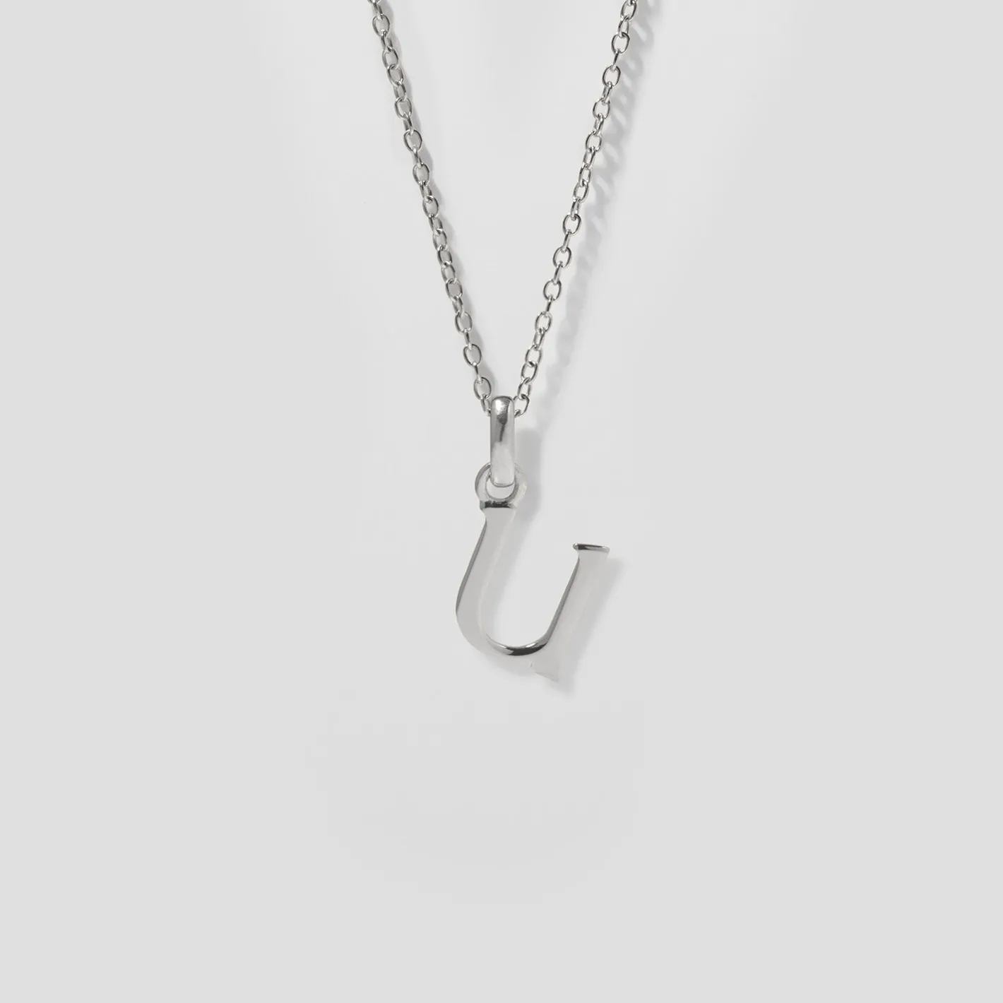 Hot STILNEST Initial mit Ankerkette 925 Silber