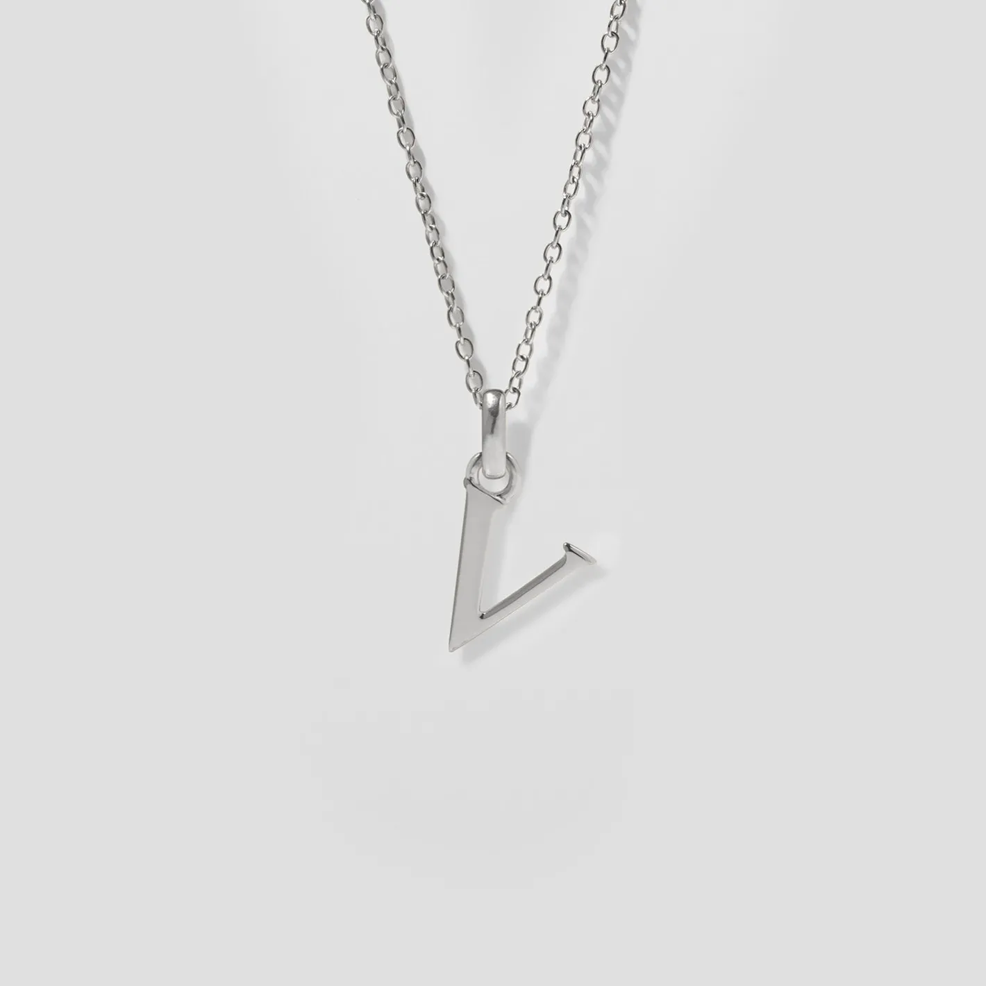 Hot STILNEST Initial mit Ankerkette 925 Silber