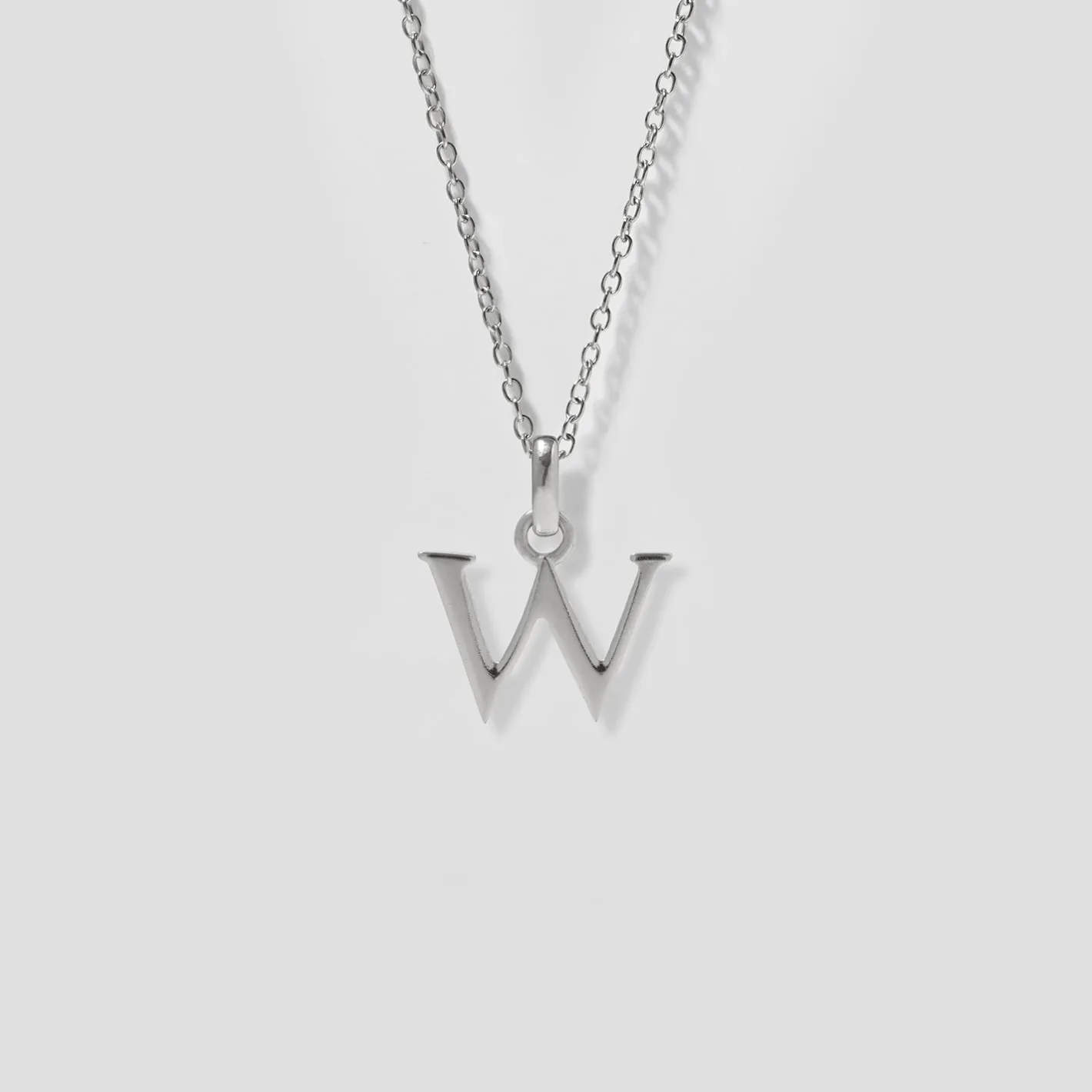 Hot STILNEST Initial mit Ankerkette 925 Silber