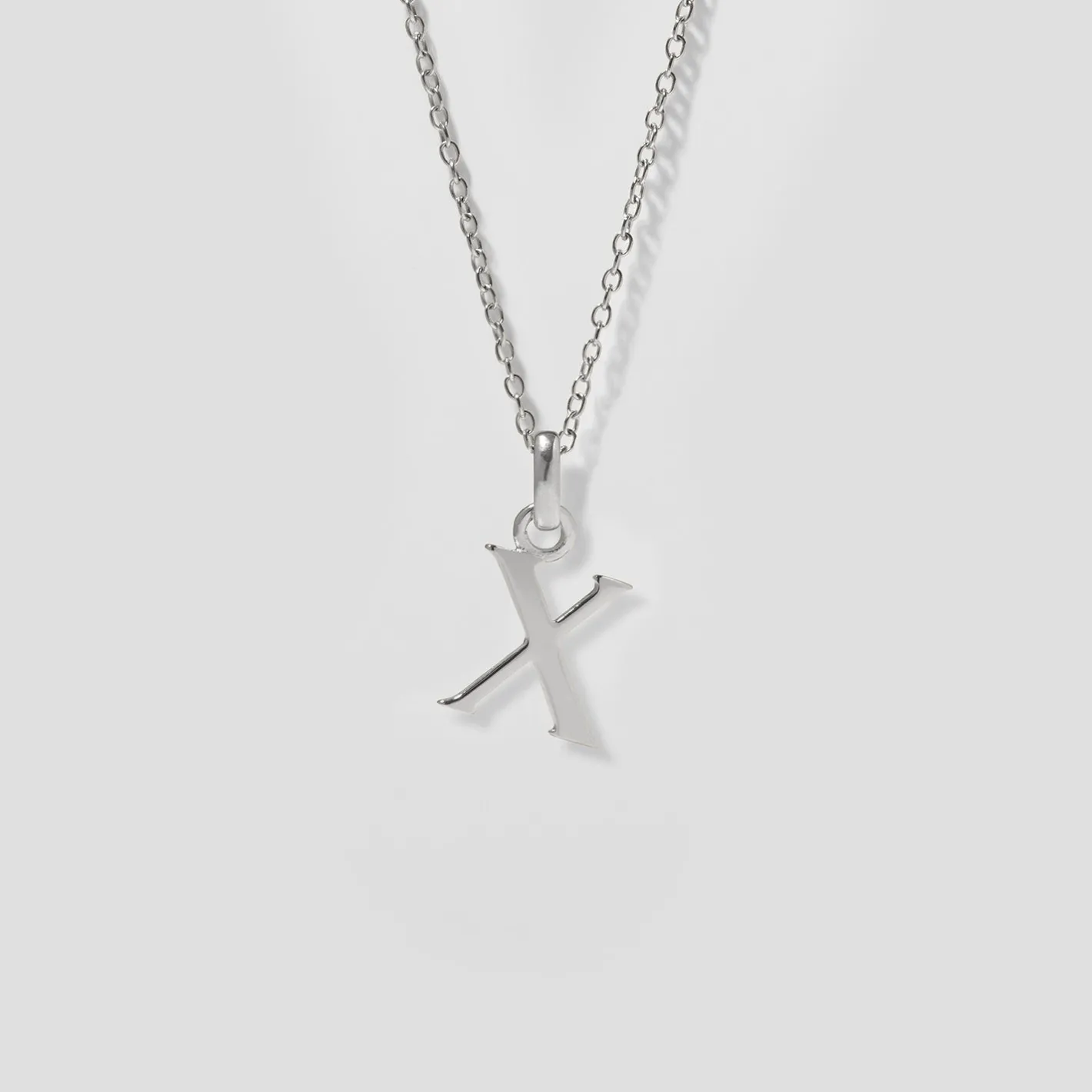 Hot STILNEST Initial mit Ankerkette 925 Silber