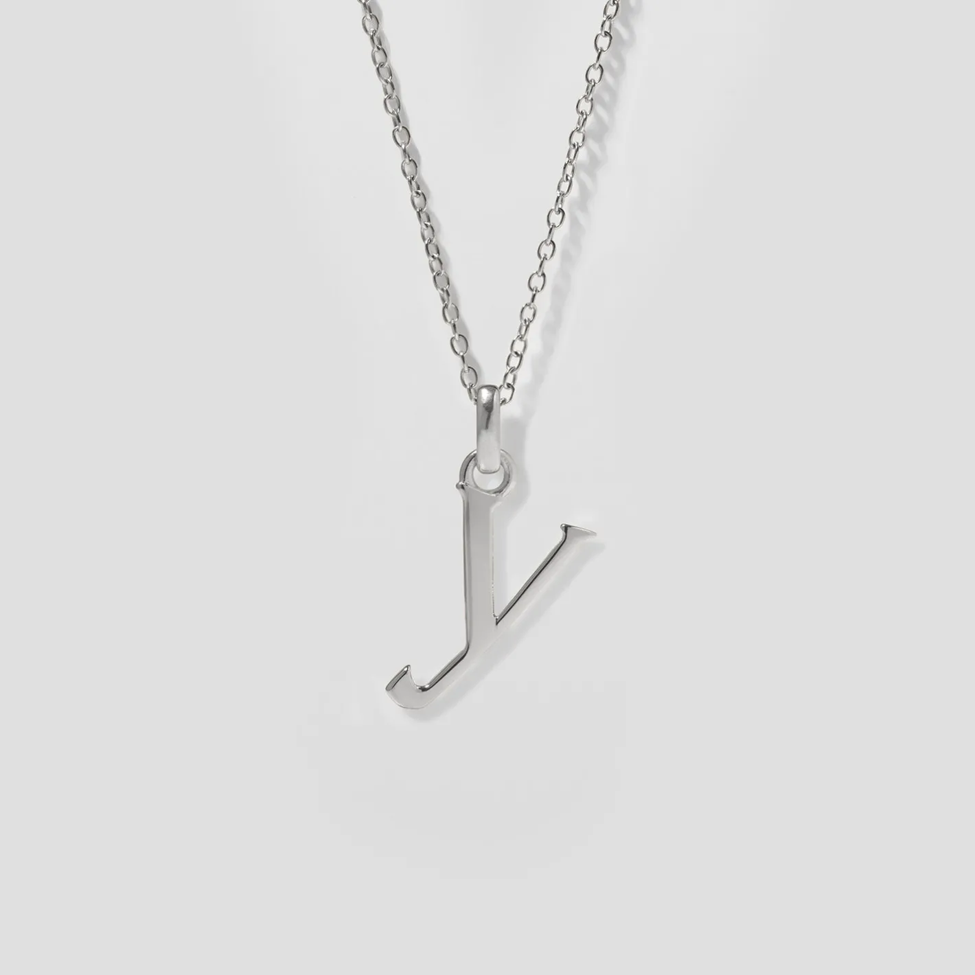 Hot STILNEST Initial mit Ankerkette 925 Silber