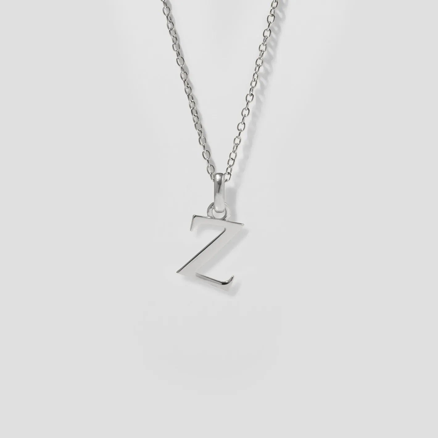 Hot STILNEST Initial mit Ankerkette 925 Silber