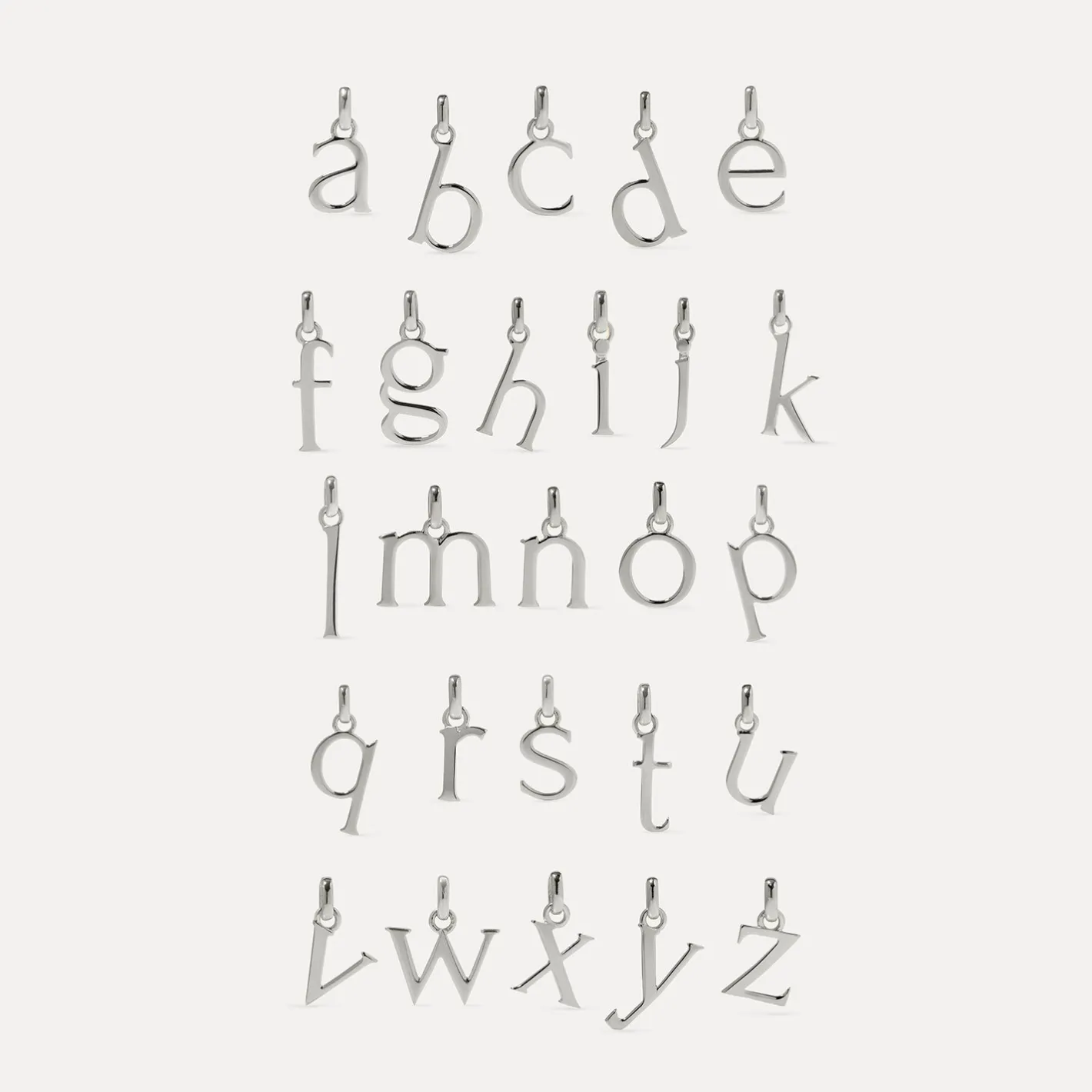 Hot STILNEST Initial mit Ankerkette 925 Silber