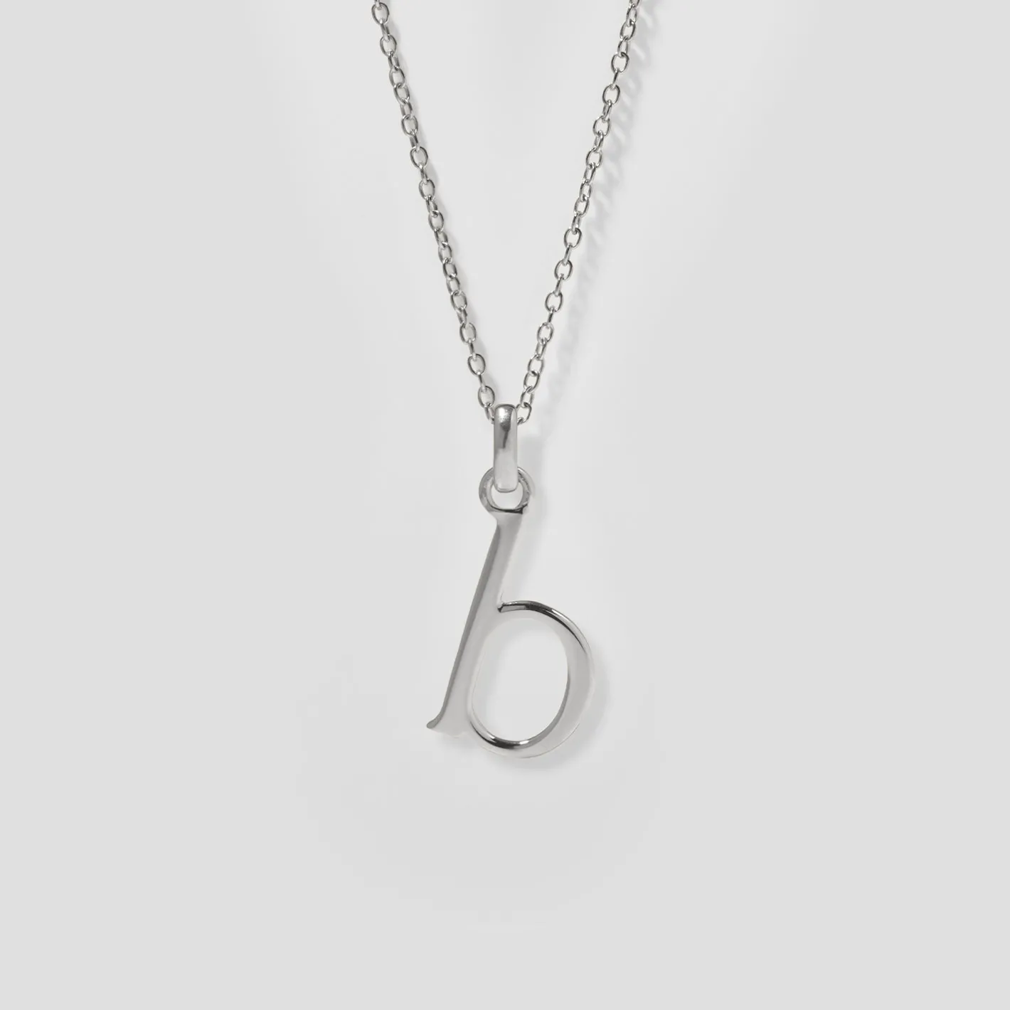 Hot STILNEST Initial mit Ankerkette 925 Silber