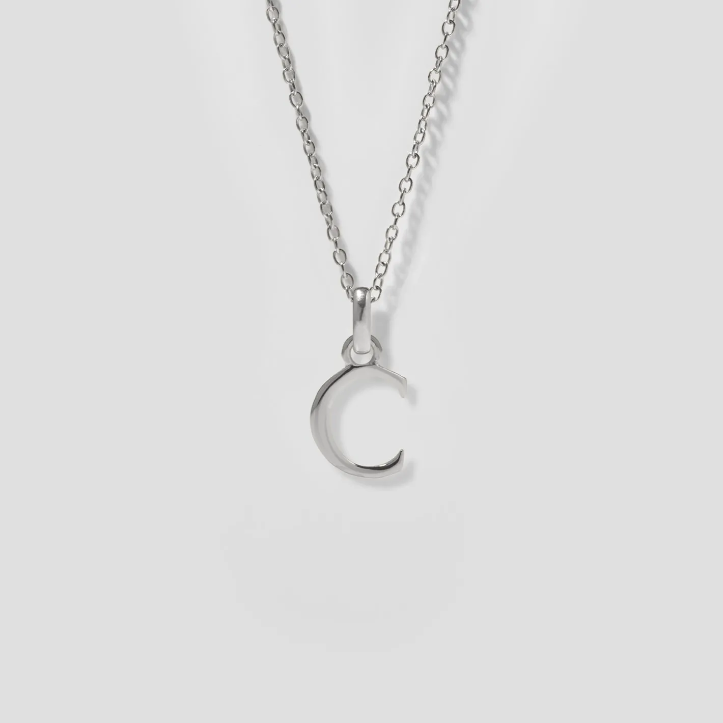 Hot STILNEST Initial mit Ankerkette 925 Silber