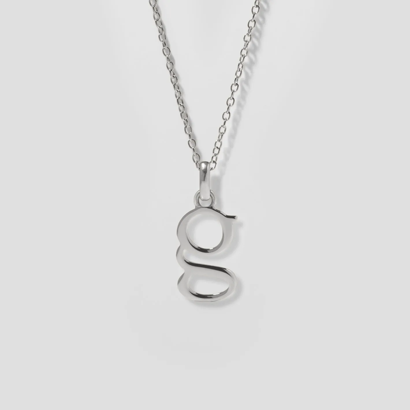 Hot STILNEST Initial mit Ankerkette 925 Silber
