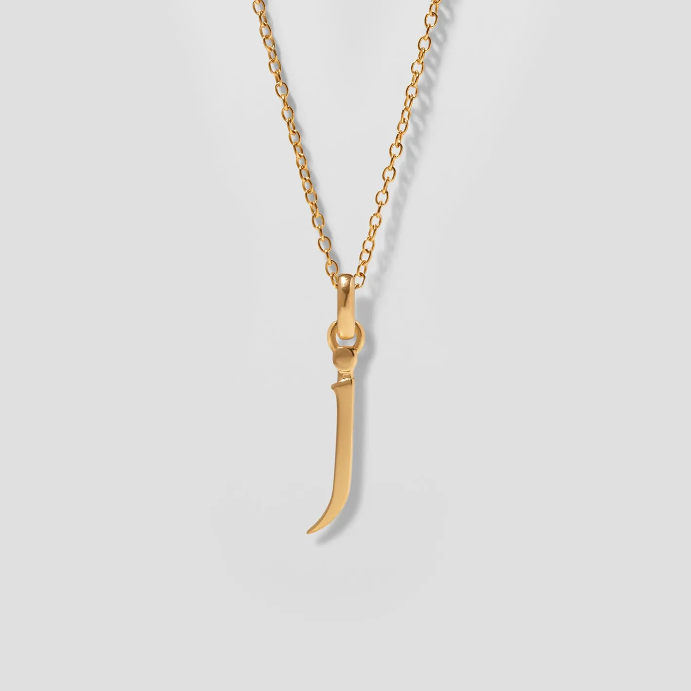 Shop STILNEST Initial mit Ankerkette 24k Gold Vermeil