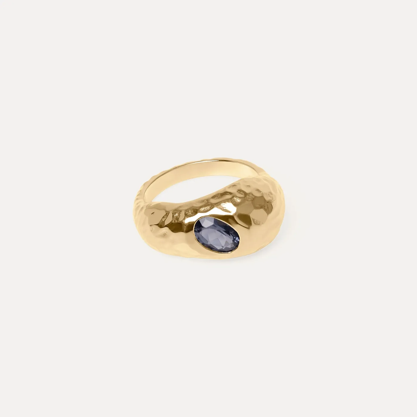 Hot STILNEST Iolith Violet Fizz Cocktail Ring | 585 Gold