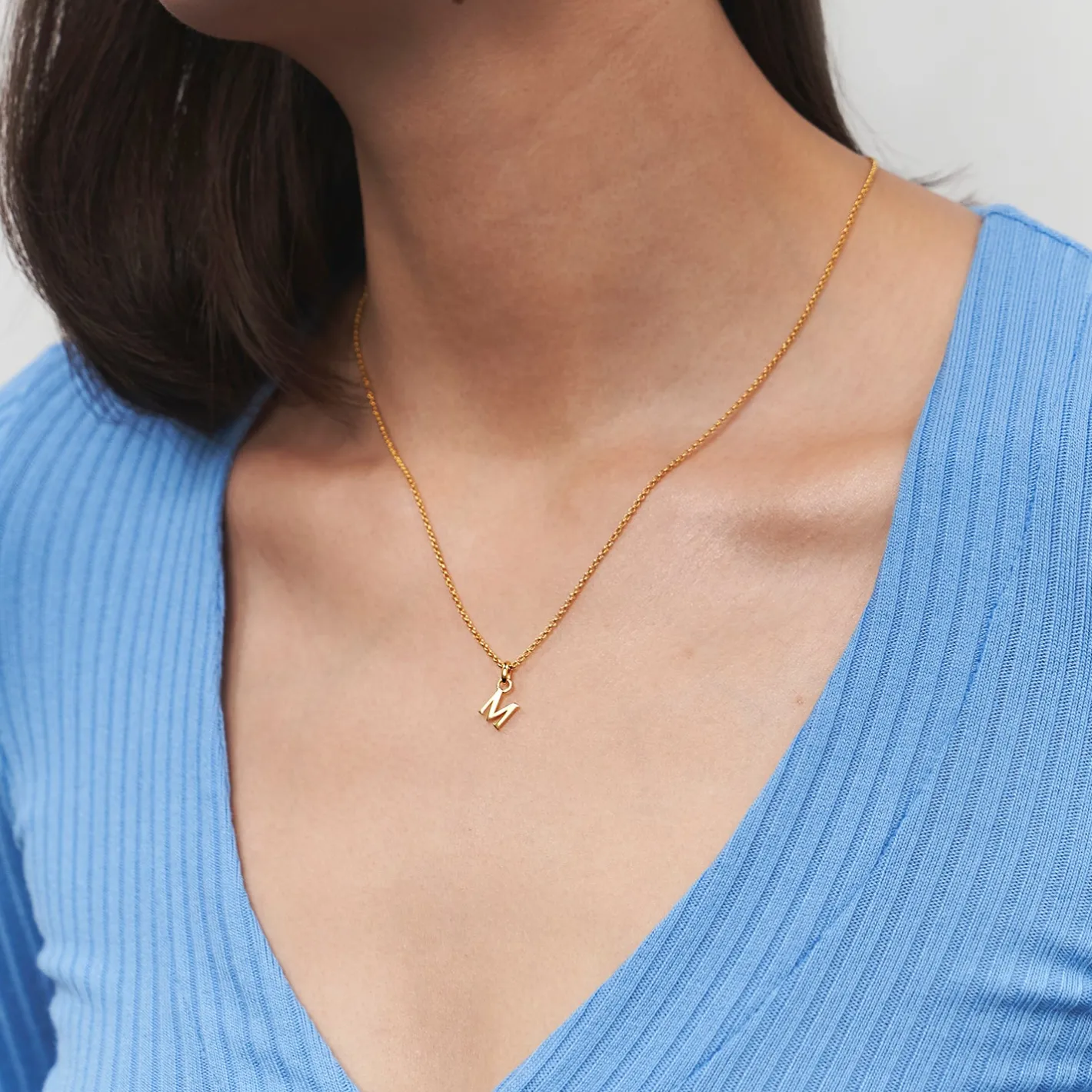 Online STILNEST Mini Initial Anhänger | 585 Gold