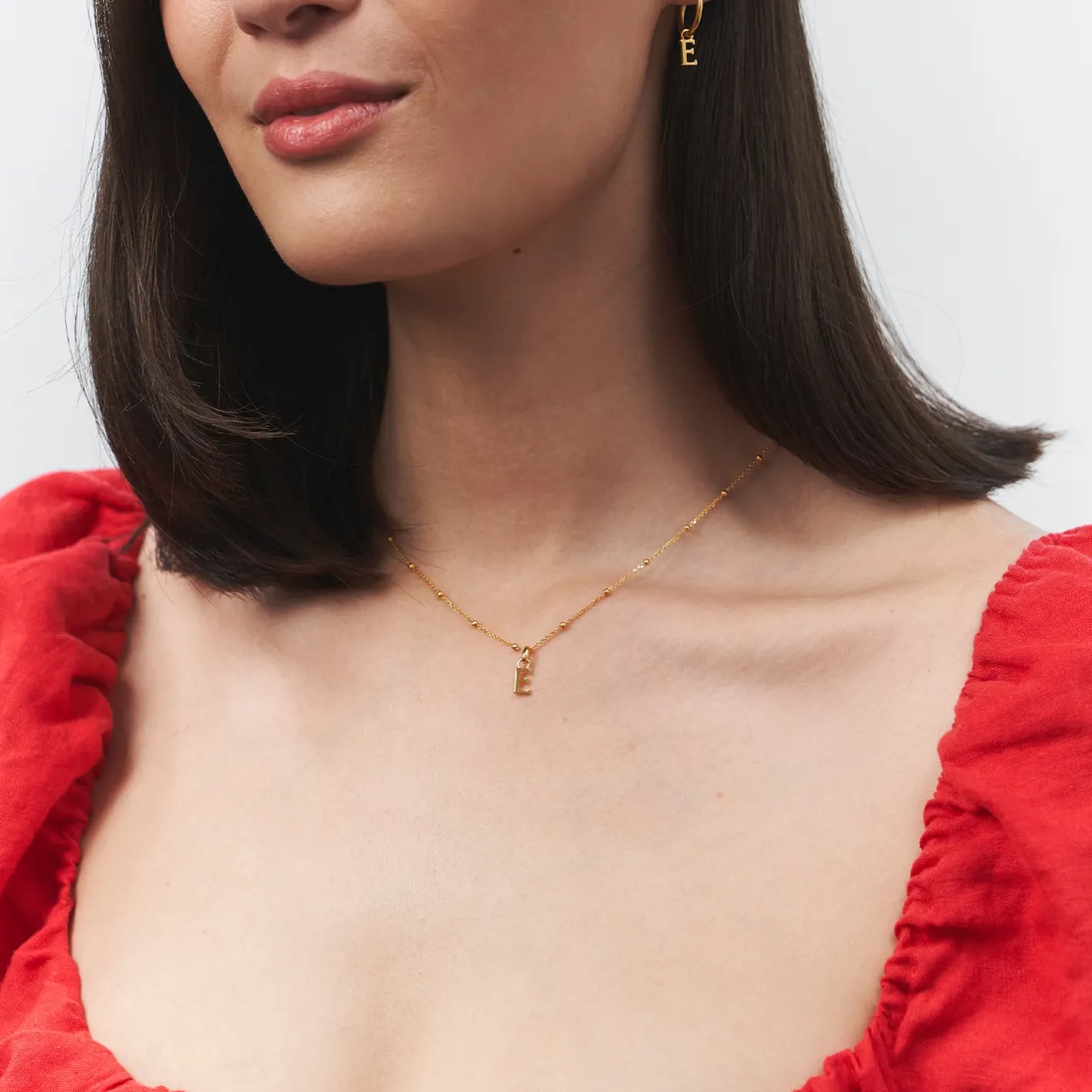 Online STILNEST Mini Initial Anhänger | 585 Gold