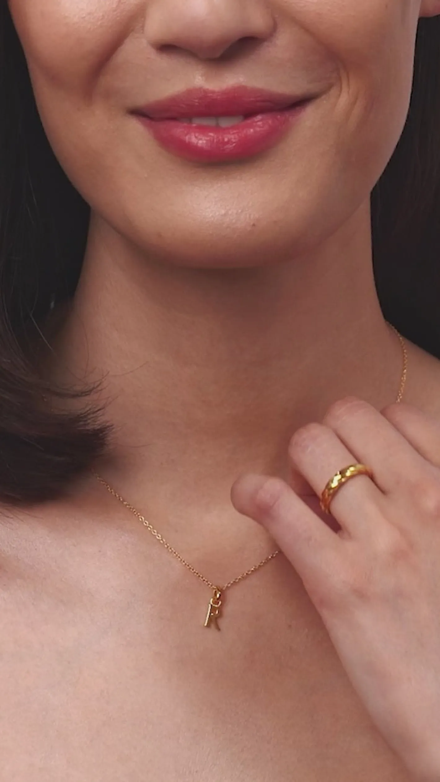 Cheap STILNEST Mini Initial Kette | 585 Gold