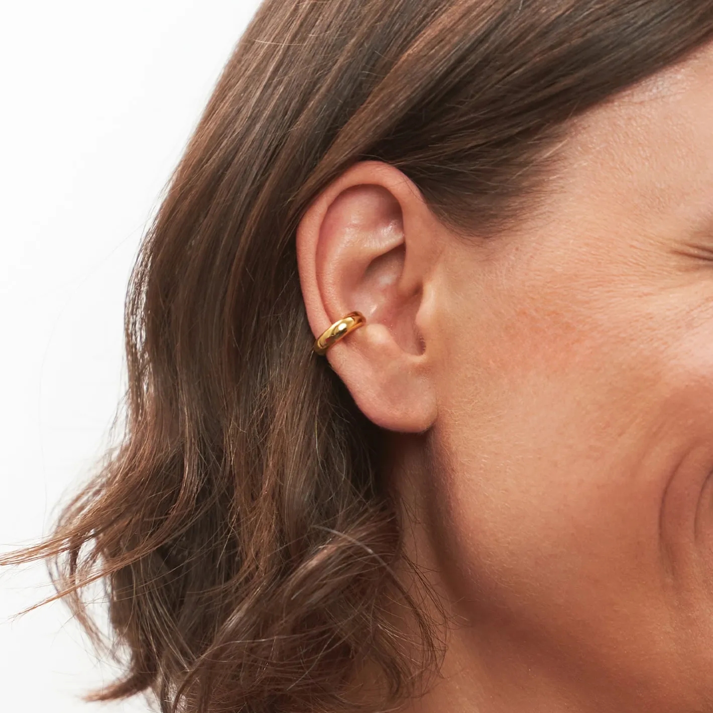Hot STILNEST Mom Band Ear Cuff | 585 Gold