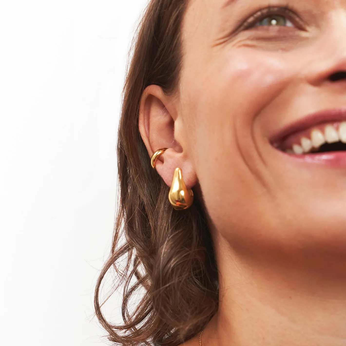 Hot STILNEST Mom Band Ear Cuff | 585 Gold