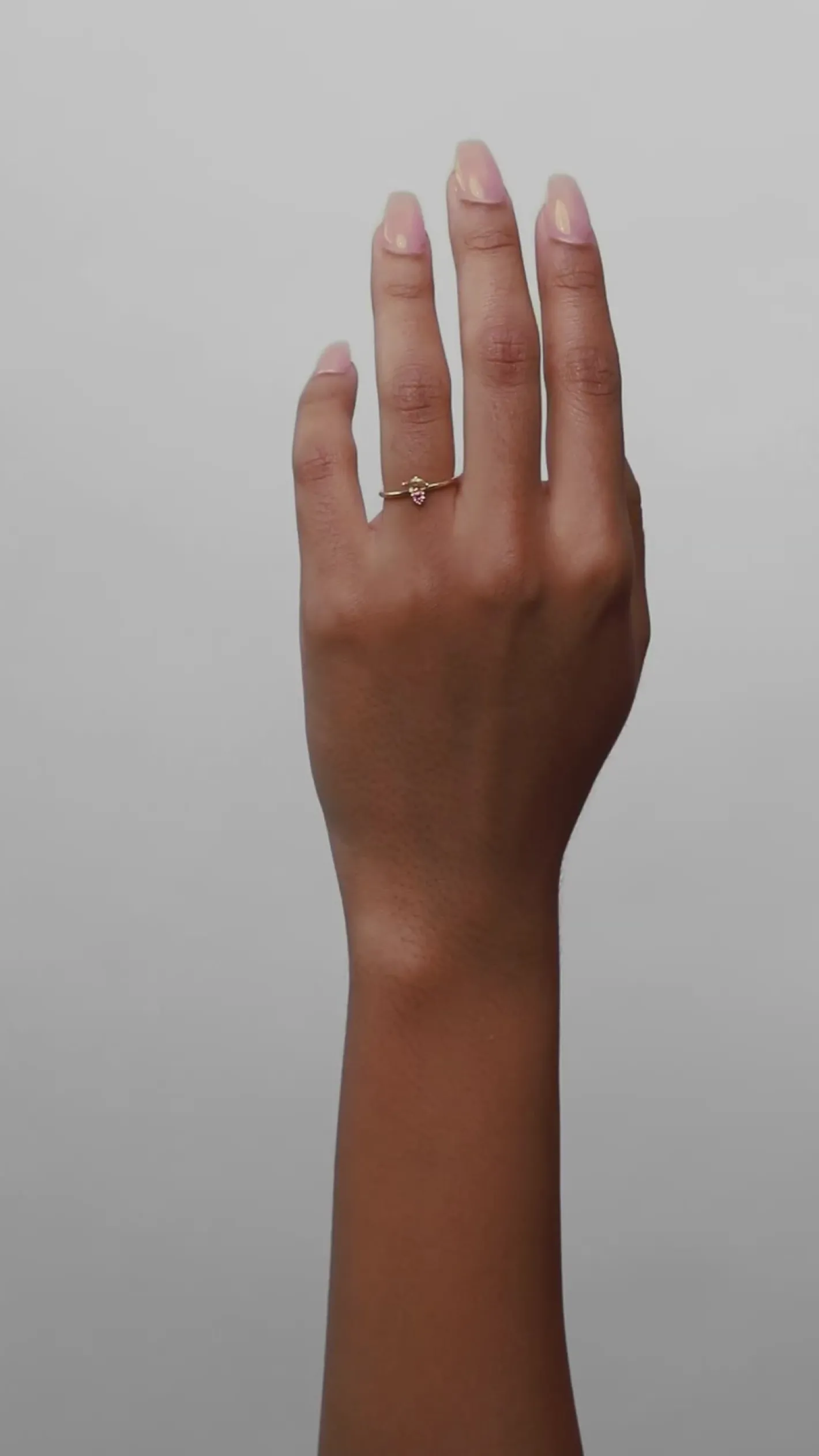Fashion STILNEST Mondstein & Grauer Mondstein Joy Solitär Ring | 585 Gold